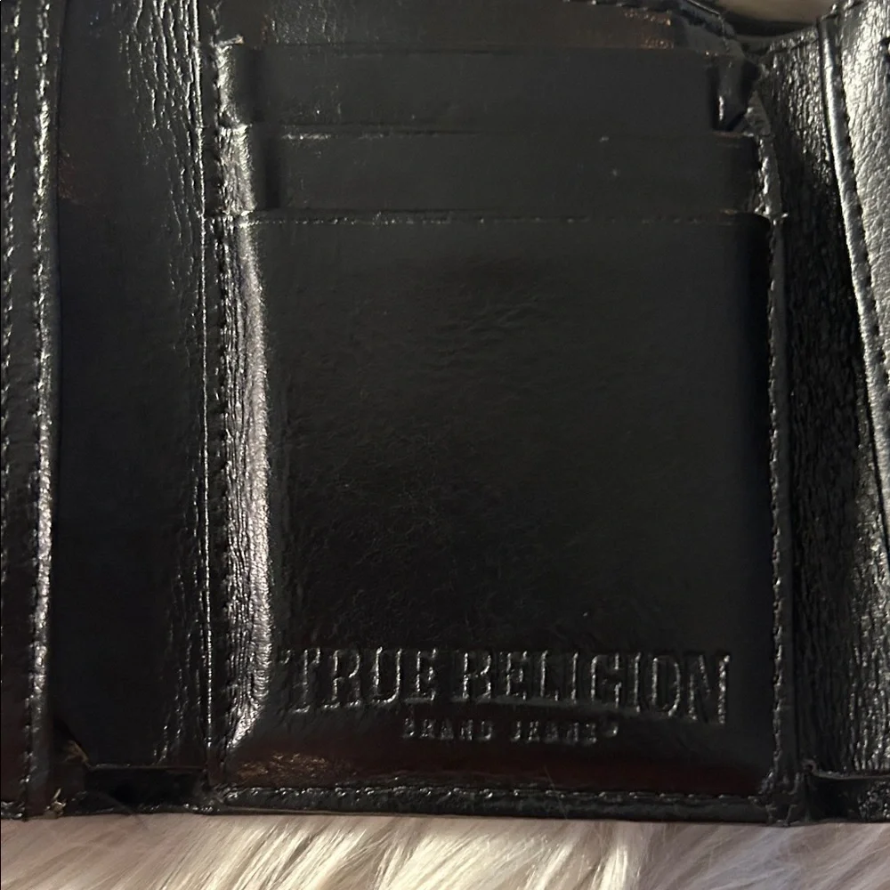True Religion Black and Red Money Clip